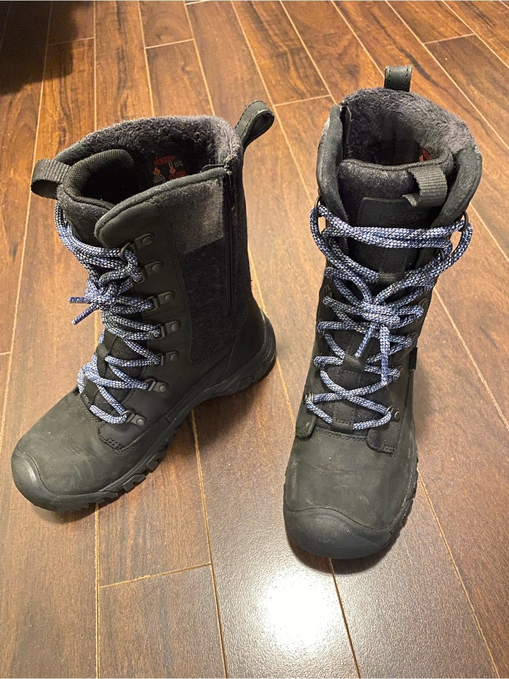 KEEN Tall Black Insulated Waterproof Winter Boots